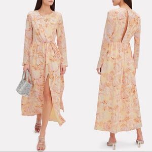 Stine Goya Brittany 100% silk maxi floral Dress
